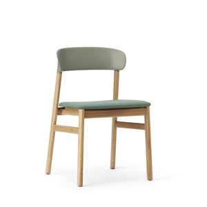 Normann Copenhagen Herit Dining Chair Upholstered Oak/Dusty Green