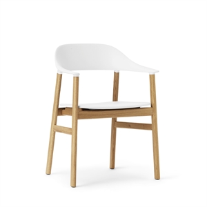 Normann Copenhagen Herit Dining Chair w. Armrest Oak/White