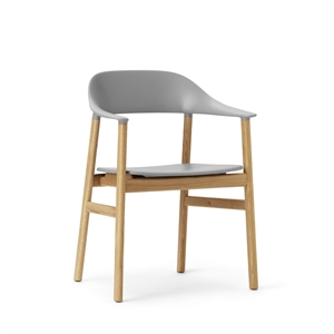 Normann Copenhagen Herit Dining Chair w. Armrest Oak/Gray
