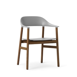 Normann Copenhagen Herit Dining Chair w. Armrests Smoked Oak/Gray