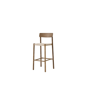 &Tradition Betty TK15 Bar Stool Smoked Oak/Natural Linen Wicker