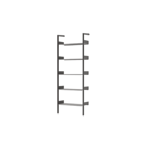 &Tradition Rombe Full Bay IF1 Shelves Bookcase Lacquered Walnut/ Anthracite