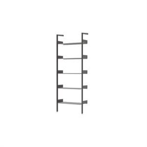 &Tradition Rombe Full Bay IF1 Shelves Bookcase Lacquered Walnut/ Anthracite