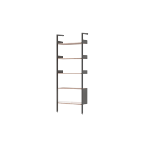 &Tradition Rombe Full Bay IF3 Cabinet Shelving Lacquered Walnut