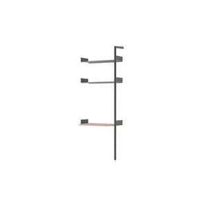 &Tradition Rombe Bay IF5 Desk Extra Shelf Lacquered Walnut/ Anthracite