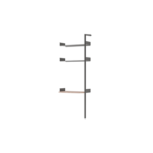 &Tradition Rombe Bay IF5 Desk Extra Shelf Lacquered Walnut/Anthracite