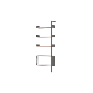 &Tradition Rombe Bay IF6 Cabinet Extra Shelf Lacquered Walnut