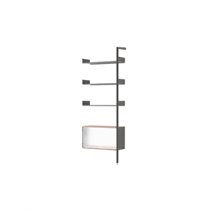 &Tradition Rombe Bay IF6 Cabinet Extra Shelf Lacquered Walnut/Anthracite