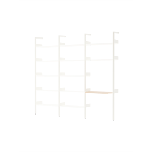 &Tradition Rhomb IF1 &IF4 & IF5 Shelving Configuration G Lacquered Oak/Alabaster