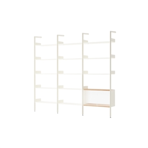 &Tradition Rhomb IF1 &IF4 & IF6 Shelving Configuration H Lacquered Oak/Alabaster