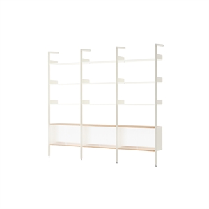 &Tradition Rombe IF3 &IF6 & IF6 Shelving Configuration K Lacquered Oak/Alabaster