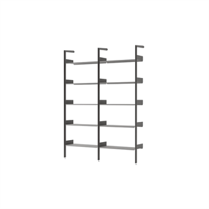 &Tradition Rombe IF1 &IF4 Shelving Configuration A Lacquered Walnut/Anthracite