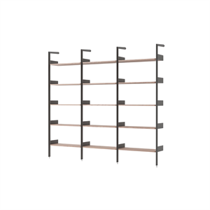 &Tradition Rhomb IF1 &IF4 & IF4 Shelving Configuration F Lacquered Walnut