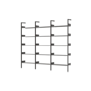 &Tradition Rombe IF1 &IF4 & IF4 Shelving Configuration F Lacquered Walnut/Anthracite