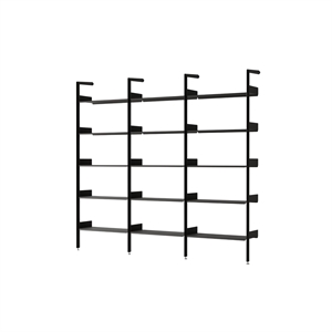 &Tradition Rombe IF1 &IF4 & IF4 Shelving Configuration F Lacquered Walnut/Anthracite