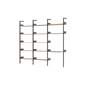 &Tradition Rhomb IF1 &IF4 & IF5 Shelving Configuration G Lacquered Walnut