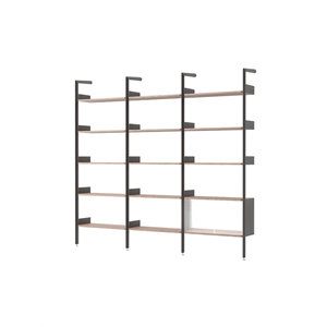 &Tradition Rhomb IF1 &IF4 & IF6 Shelving Configuration H Lacquered Walnut