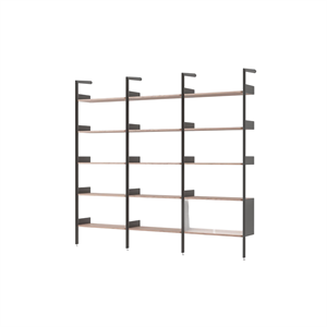 &Tradition Rhomb IF1 &IF4 & IF6 Shelving Configuration H Lacquered Walnut