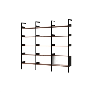 &Tradition Rhomb IF1 &IF4 & IF6 Shelving Configuration H Lacquered Walnut