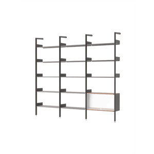 &Tradition Rombe IF1 &IF4 & IF6 Shelving Configuration H Lacquered Walnut/Anthracite