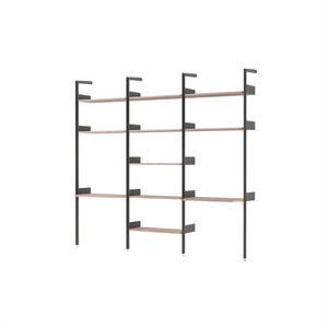 &Tradition Rhomb IF2 &IF4 & IF5 Shelving Configuration In Lacquered Walnut