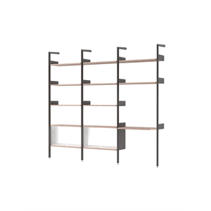 &Tradition Rhomb IF3 &IF5 & IF6 Shelving Configuration J Lacquered Walnut