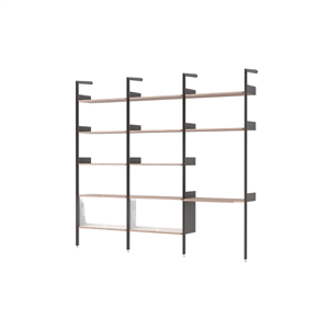 &Tradition Rhomb IF3 &IF5 & IF6 Shelving Configuration J Lacquered Walnut