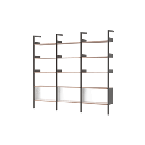 &Tradition Rhomb IF3 &IF6 & IF6 Shelving Configuration K Lacquered Walnut
