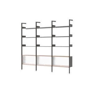 &Tradition Rombe IF3 &IF6 & IF6 Shelving Configuration K Lacquered Walnut/Anthracite