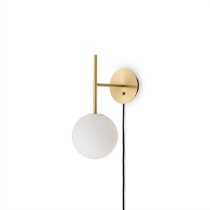 Audo TR Bulb Suspended Wall Lamp Brushed Brass