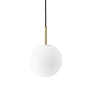 Audo TR Pendant Brushed Brass with Shiny Opal Bulb