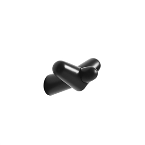 Woud Tail Wing Hook Small Black