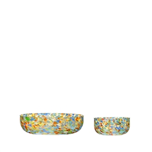 Hübsch Confetti Bowls Set of 2 Multicolored