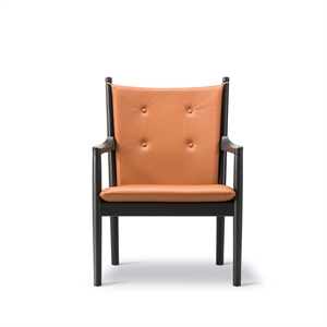 Fredericia Furniture 1788 Armchair Black Lacquered/Leather 307