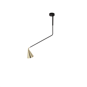 TOOY Gordon 561.11B Ceiling Light Matt Black/ Brushed Brass