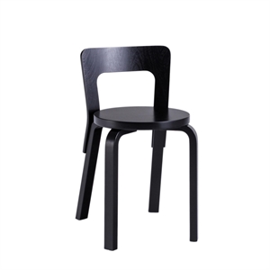 artek 65 Dining Table Chair Black