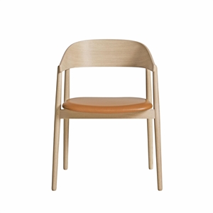Andersen Furniture AC2 Dining Chair White Pigmented Oak/Cognac