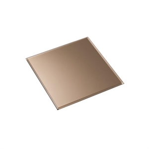 FABRIC Nagel Glass Base Square 27x27 Smoked Brown