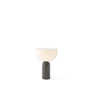 New Works Kizu Table Lamp Portable Gris Du Marais Marble