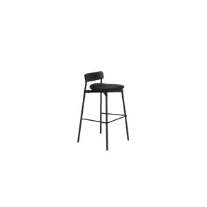 Petite Friture Fromme Bois H75 Bar Stool Cuir Black