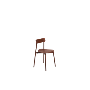 Petite Friture Fromme Bois Dining Chair Red Brown