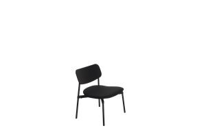 Petite Friture Fromme Bois Armchair Cuir Black