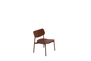 Petite Friture Fromme Bois Armchair Red Brown
