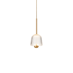 Nuura Asteea 1 Pendant Satin Brass/ Fluted Clear