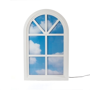 Seletti Windows Grenier Wall Lamp White/ Blue