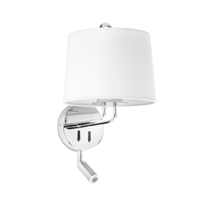 Faro MONTREAL Wall Lamp Adjustable Chrome/ White