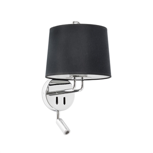 Faro MONTREAL Wall Lamp Adjustable Chrome/ Black
