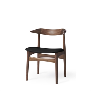 Warm Nordic Cow Horn Dining Table Chair Walnut/ Prescott 207