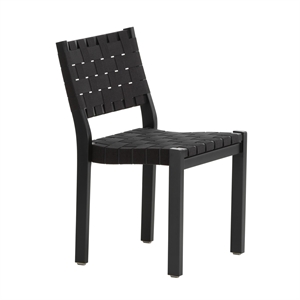artek 611 Dining Table Chair Black