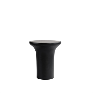 101 Copenhagen Trumpet Side Table High Silver Travertine